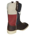 Bota Texana Masculina Bandeira Texas em Couro