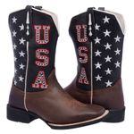 Bota Texana Masculina U.S.A em Couro