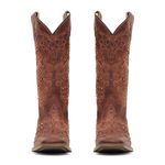 Bota Western Feminina Vimar Boots 13024 Fossil Castanho