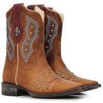 Bota Western Feminina Vimar Boots 13091 Fóssil Caramelo