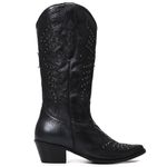 Bota Western Feminina Vimar Boots Bico Fino Fóssil Preto