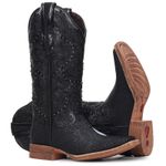 Bota Western Feminina Vimar Boots 13103 Arraia Preto 