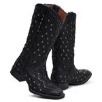 Bota Western Feminina Vimar Boots 13164 Fossil Preto Glitter Preto