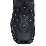 Bota Western Feminina Vimar Boots 13164 Fossil Preto Glitter Preto