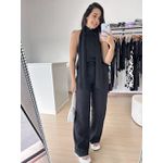 Blusa Frente Unica Gola -Preta