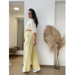 Calça Wide Track Pants- Amarela