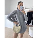 Vestido Feminino Poncho Modal- Cinza