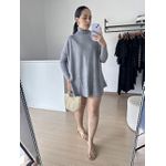 Vestido Feminino Poncho Modal- Cinza