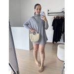 Vestido Feminino Poncho Modal- Cinza
