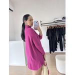 Vestido Feminino Poncho Modal- Fucsia