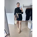 Vestido Feminino Poncho Modal- Preto