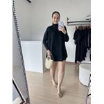 Vestido Feminino Poncho Modal- Preto