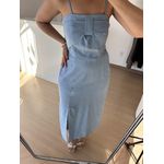 Vestido Gisele Midi com Bojo- Azul bebe 