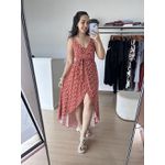 Vestido Izabelle -Marrom estampado