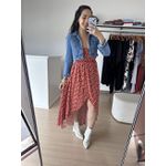 Vestido Izabelle -Marrom estampado