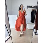 Vestido Izabelle -Telha