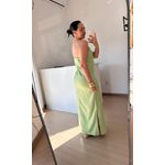Vestido Longo em Linho Verde