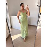 Vestido Longo em Linho Verde