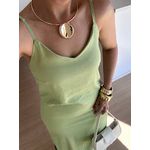 Vestido Longo em Linho Verde
