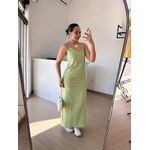 Vestido Longo em Linho Verde