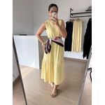 Vestido Marcele Cavado Amarelo