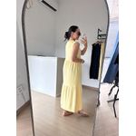 Vestido Marcele Cavado Amarelo
