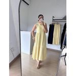 Vestido Marcele Cavado Amarelo