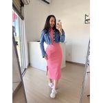 Vestido Canelado Muscle Tee Mariana Rosa