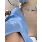 Vestido Nádia Midi Abertura na cintura - Azul