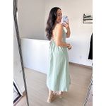 Vestido Midi Nádia em Alfaiataria Marrant- Verde 