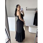 Vestido Longo Veneza- Preto