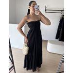 Vestido Longo Veneza- Preto