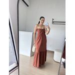 Vestido Longo Veneza- Terra