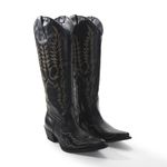 Bota Feminina Texana Tucson - Napa Preta - P52 Rustico Preto