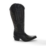 Bota Feminina Texana Tucson - Napa Preta - P52 Rustico Preto