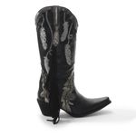 Bota Feminina Texana Tucson - Couro Napa Preta - Solado P51 Rústico Preto