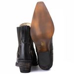 Bota Feminina Tucson - Couro Napa Preto - Solado P51 Rústico Preto