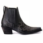 Bota Feminina Tucson - Couro Napa Preto - Solado P51 Rústico Preto