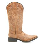 Bota Feminina Texana Tucson - Couro Napa Rio Madeira - Solado Flor