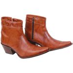 Bota Feminina Tucson - Couro Firenze Caramelo - Solado P51 Liso Café