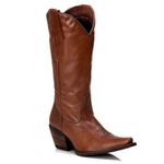 Bota Feminina Texana Tucson - Couro Firenze Caramelo - Solado P51 Rústico Café