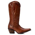 Bota Feminina Texana Tucson - Couro Firenze Caramelo - Solado P51 Rústico Café