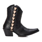 Bota Feminina Texana Tucson - Couro Napa Preta - Solado P51 Liso Preto