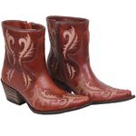 Bota Feminina Texana Tucson Boots - Couro Euro Texas Whisky - Solado P51 Rústico Café