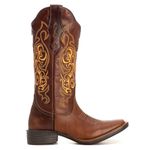 Bota Texana Feminina Tucson Boots - Couro Euro Texas Wisky