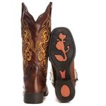 Bota Texana Feminina Tucson Boots - Couro Euro Texas Wisky