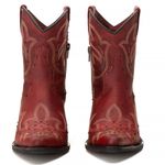 Bota Texana Feminina Tucson - Couro Napa Vinho- Solado P51 Rústico Preto