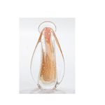 Imagem Santa de Cristal Murano Azul Ouro 24k 23cm 