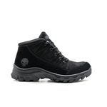 Bota Masculina em Couro Legitimo Timber Union Preto