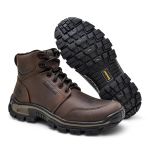 Bota Masculina em Couro Legitimo 13017 café